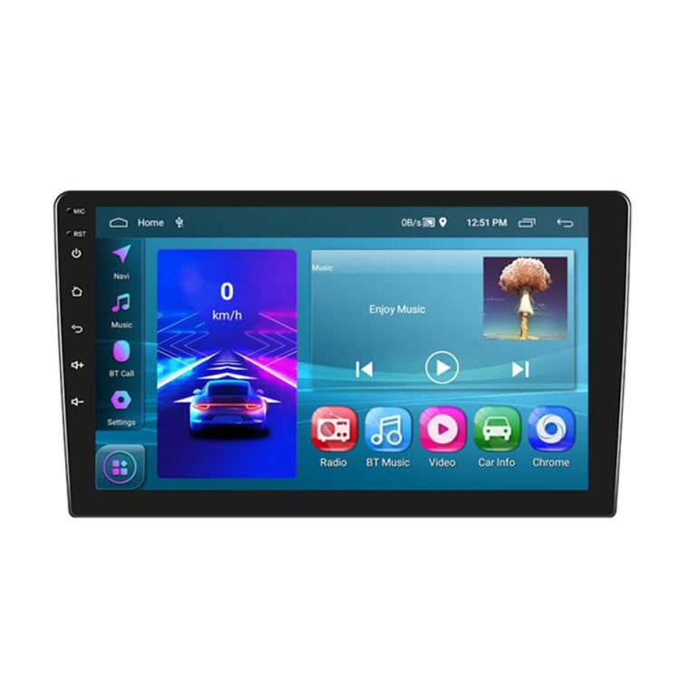 A3196 10 Inch Car Android Large Screen Navigation Central Control Screen 2+64G Player with CarPlay, Style:Standard