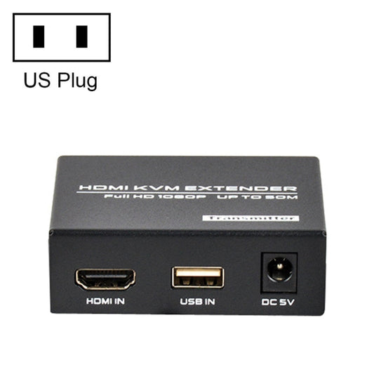 FJGEAR FJ-HKV50 HDMI+USB To KVM 1080P IP 50M Extender