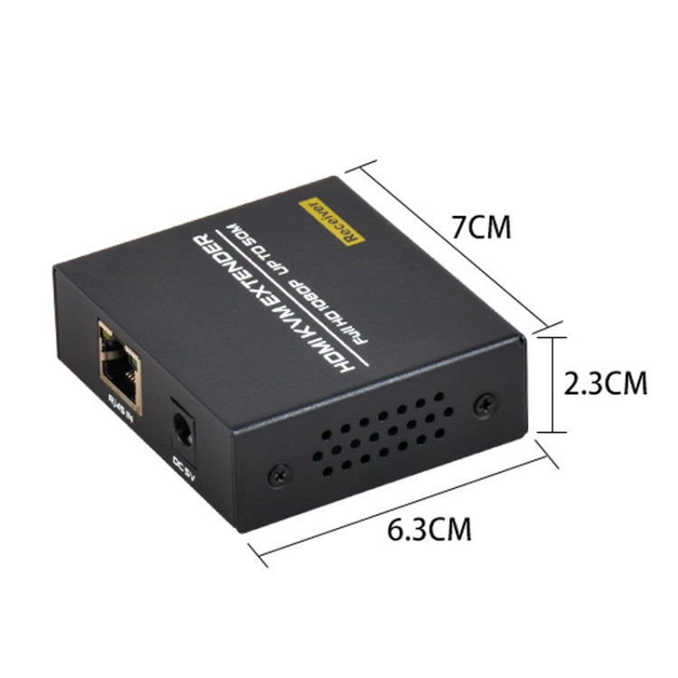 FJGEAR FJ-HKV50 HDMI+USB To KVM 1080P IP 50M Extender