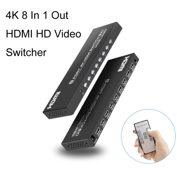 FJGEAR FJ-4K801 4K 8 In 1 Out HDMI HD Video Switcher My Store