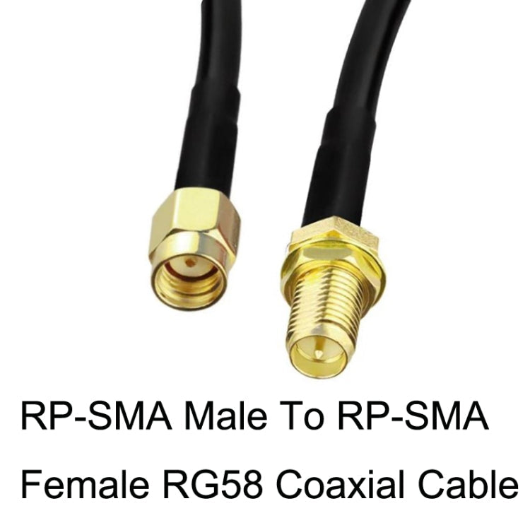 RP-SMA Male To RP-SMA Female RG58 Coaxial Adapter Cable