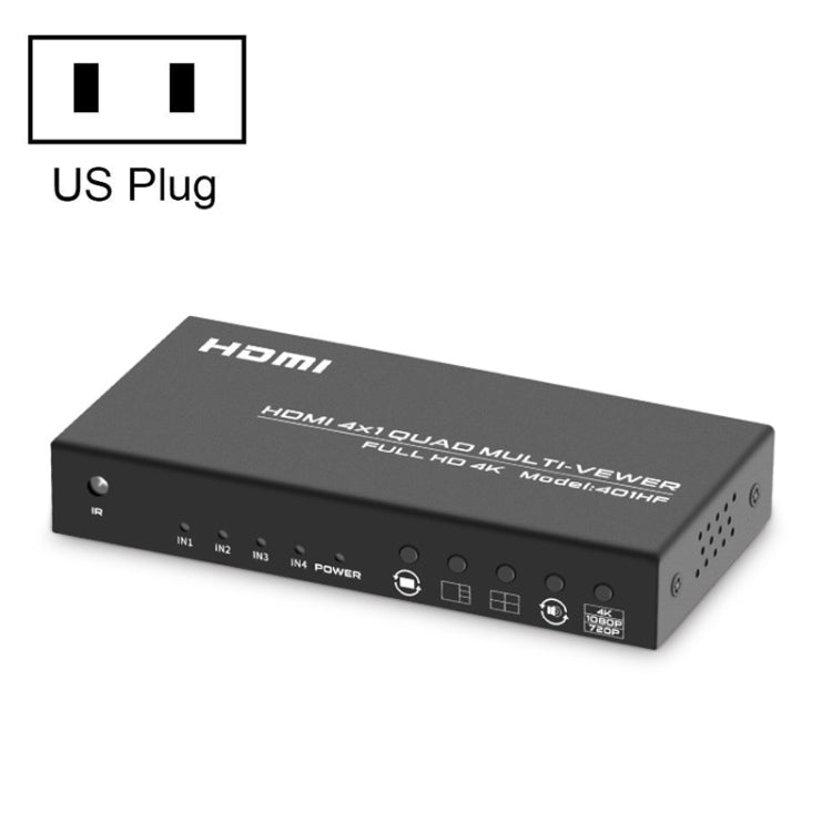 FJGEAR FJ-401HF 4 In 1 Out 4K HDMI Splitter Supports Four Screen Segmentation My Store