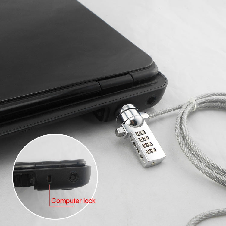 Four Digit Computer Lock Notebook Universal Anti-theft Password Lock My Store