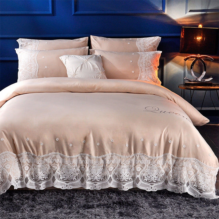 Silk Four-Piece Sheets Bed Sheet Double Nude Sleeping Quilt Cover Ice Silk Bedding My Store