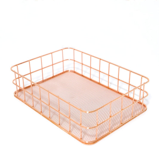 Modern Minimalist Office Home Wrought Iron Storage Basket My Store