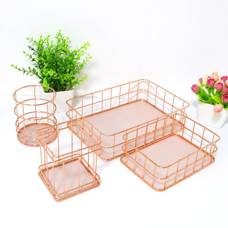 Modern Minimalist Office Home Wrought Iron Storage Basket