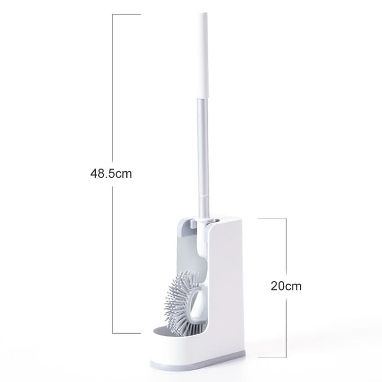 Toilets Long Handle Double-sided Descaling Household Toilet Brush with Base Reluova