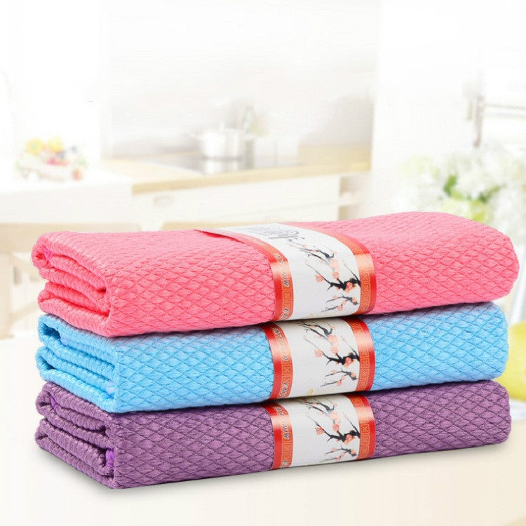 Kitchen Glass Window Soft Fiber Clean Towel My Store