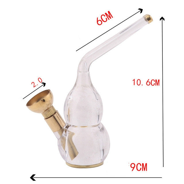 Portable Mini Acrylic Plastic Hookah Vintage Copper Hookah My Store