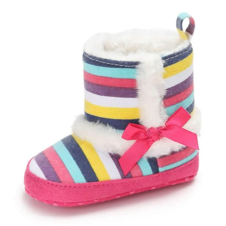 Baby Shoes Hight Heel Warm Fluff Winter Velvet Indoor Cotton Anti-slip Soft Boots Reluova