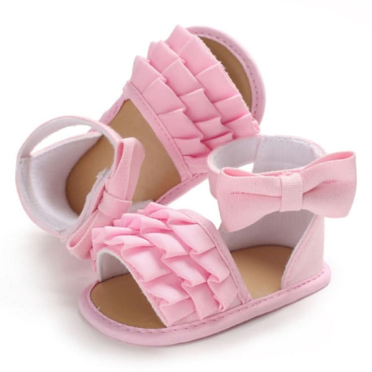 Summer Baby Girl Shoes Cute Crib Breathable Anti-Slip Bowknot Sandals Toddler Soft Soled Shoes Reluova