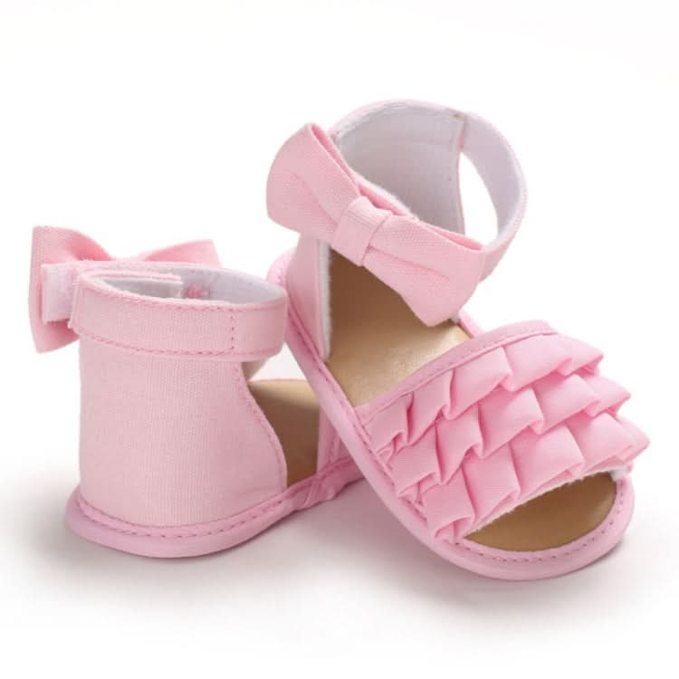 Summer Baby Girl Shoes Cute Crib Breathable Anti-Slip Bowknot Sandals Toddler Soft Soled Shoes Reluova