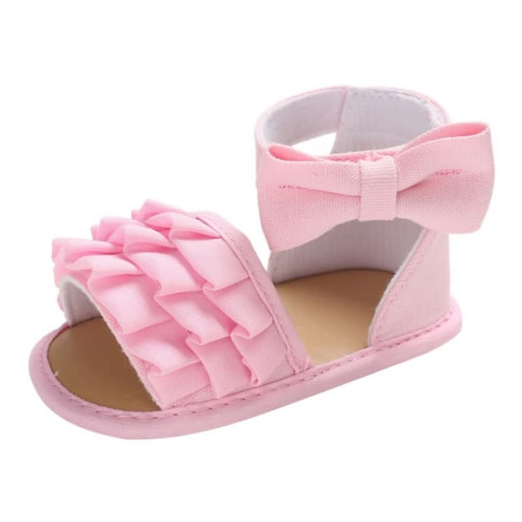 Summer Baby Girl Shoes Cute Crib Breathable Anti-Slip Bowknot Sandals Toddler Soft Soled Shoes Reluova