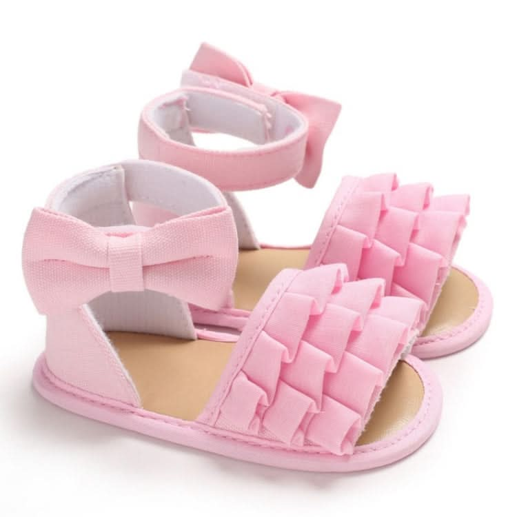 Summer Baby Girl Shoes Cute Crib Breathable Anti-Slip Bowknot Sandals Toddler Soft Soled Shoes Reluova