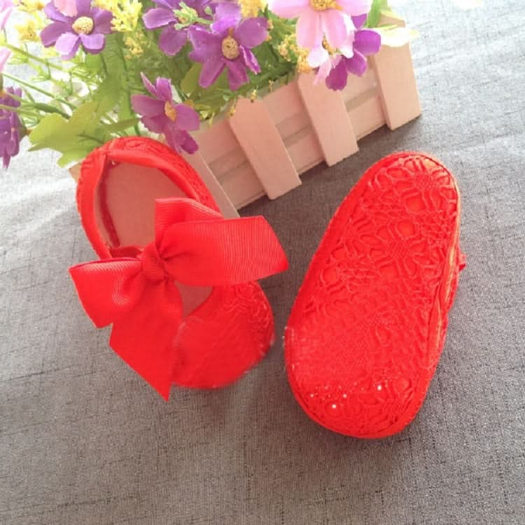 Baby Shoes Newborn Baby Girls Princess Baby Girls Shoes Bowknot Crib Non-slip Footwear Shoe Reluova