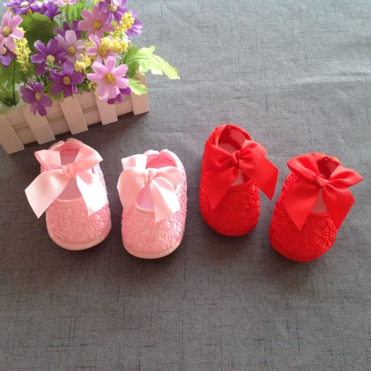 Baby Shoes Newborn Baby Girls Princess Baby Girls Shoes Bowknot Crib Non-slip Footwear Shoe Reluova