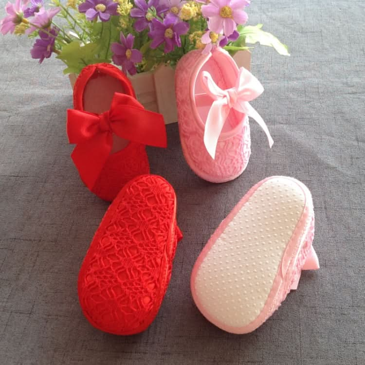 Baby Shoes Newborn Baby Girls Princess Baby Girls Shoes Bowknot Crib Non-slip Footwear Shoe Reluova