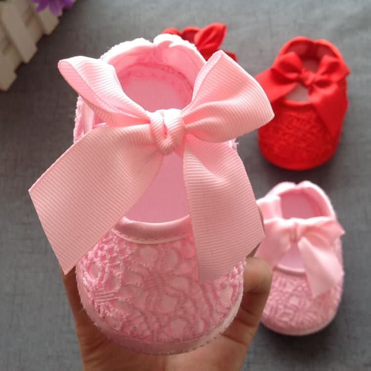 Baby Shoes Newborn Baby Girls Princess Baby Girls Shoes Bowknot Crib Non-slip Footwear Shoe Reluova