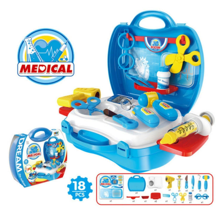 Children Simulation Kitchen Tableware Tool Set Cosmetics Pretend Play House Suitcase Toy