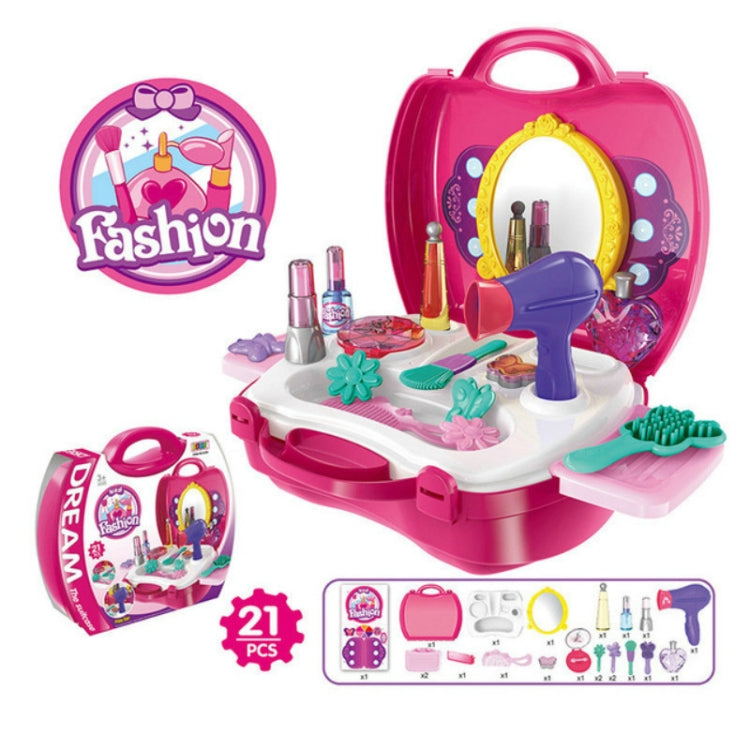 Children Simulation Kitchen Tableware Tool Set Cosmetics Pretend Play House Suitcase Toy Reluova