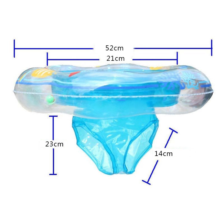 Intime PVC Infant Thick Double Underarm Swimming Ring Sitting Ring