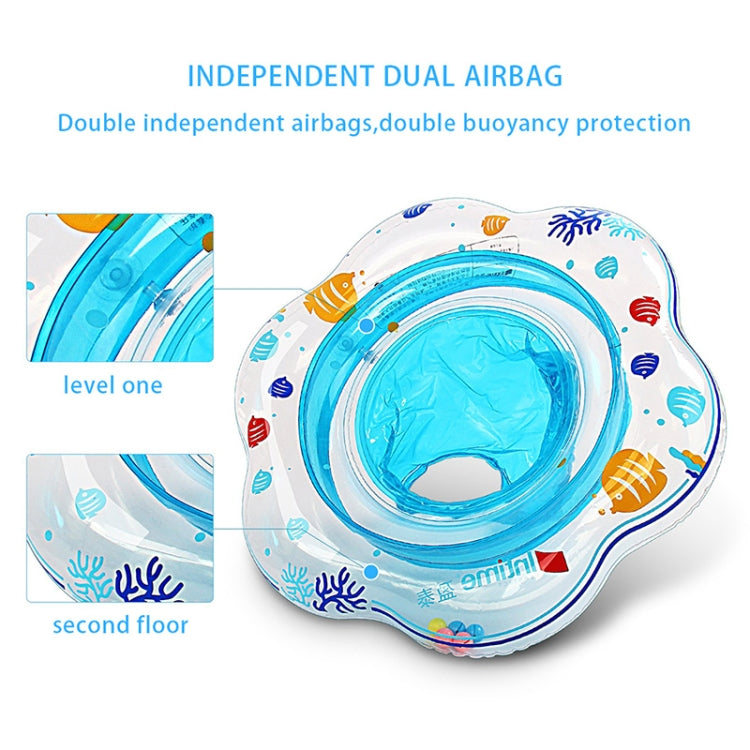 Intime PVC Infant Thick Double Underarm Swimming Ring Sitting Ring Reluova