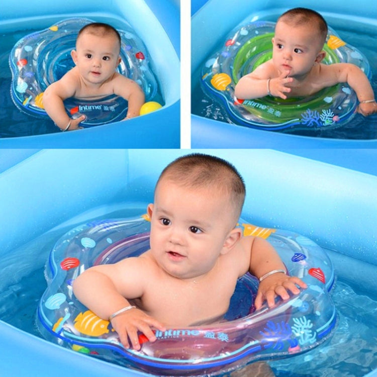 Intime PVC Infant Thick Double Underarm Swimming Ring Sitting Ring