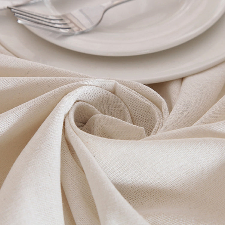 Linen Cotton Thicken Tablecloth Hem Splice Washable Coffee Dinner Table Cloth for Wedding Banquet My Store