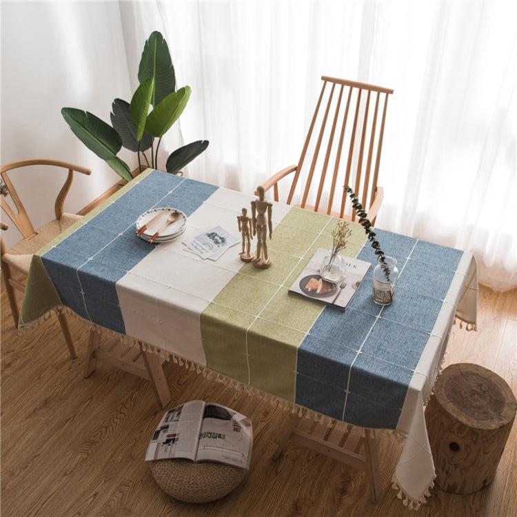 Rectangle Cotton Linen Tassels Dining Tablecloth Wedding Party Kitchen Home Decoration Table Cover, Series 1 My Store