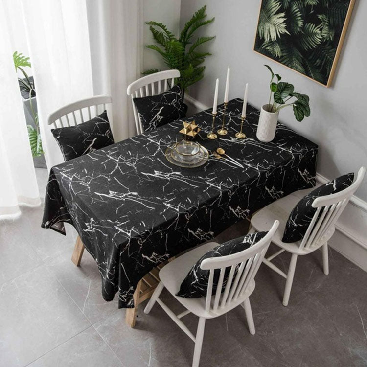 Marble Pattern Minimalist Tablecloth Cover Table Cloth Cotton Linen Dust-proof Cabinet Cloth My Store