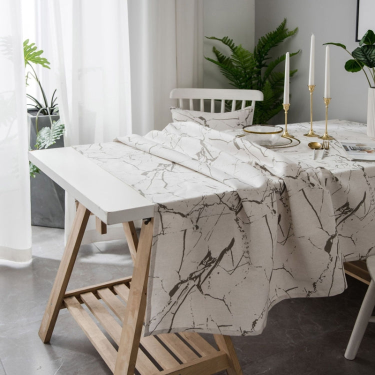 Marble Pattern Minimalist Tablecloth Cover Table Cloth Cotton Linen Dust-proof Cabinet Cloth My Store