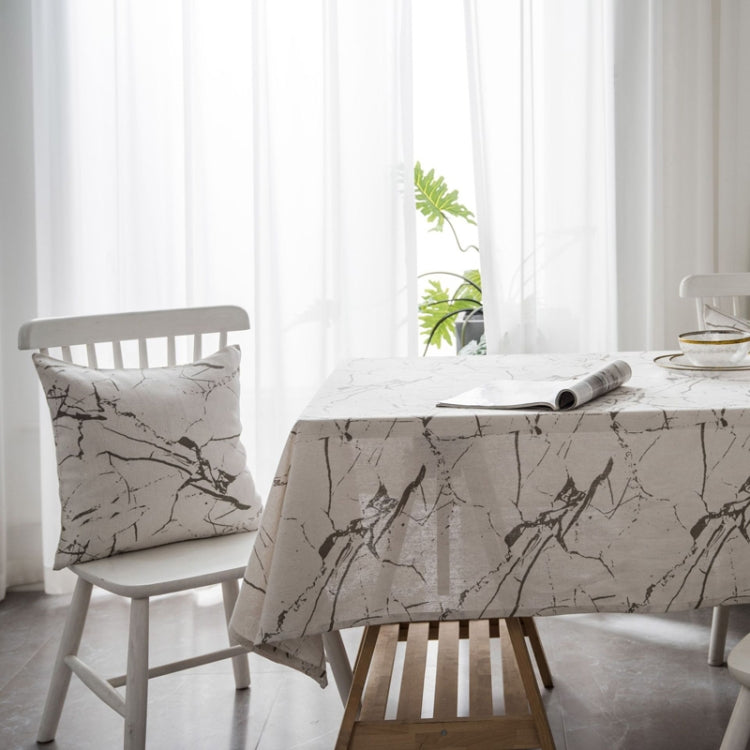 Marble Pattern Minimalist Tablecloth Cover Table Cloth Cotton Linen Dust-proof Cabinet Cloth My Store