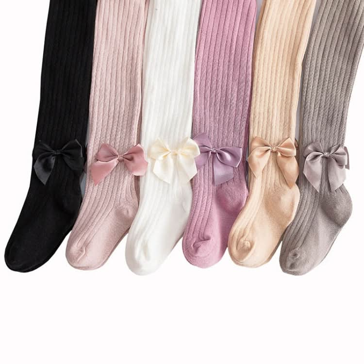 Baby Cotton Leggings Bow Knit Children Pantyhose Reluova