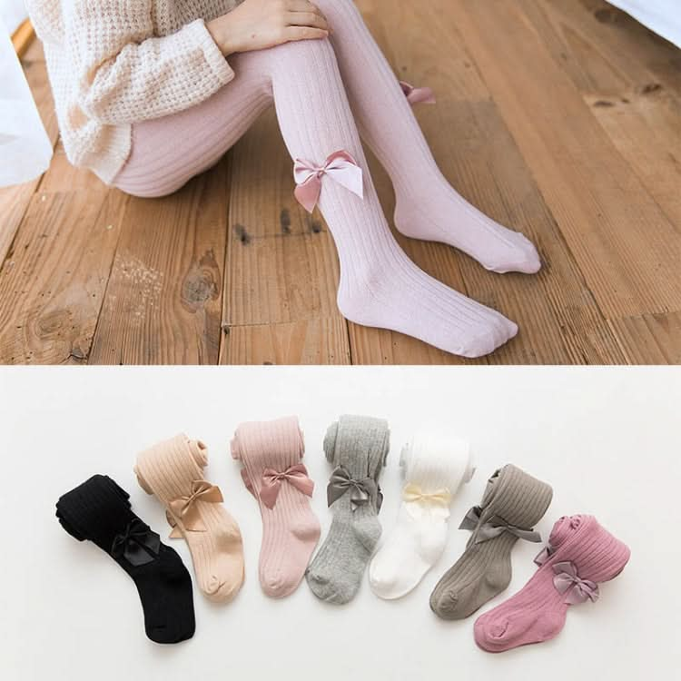 Baby Cotton Leggings Bow Knit Children Pantyhose Reluova