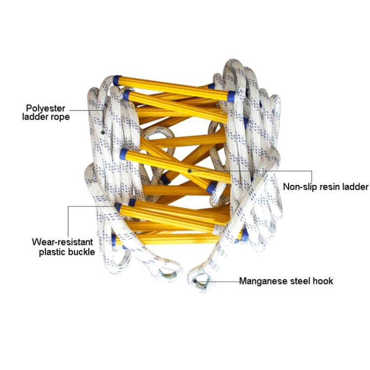 Resin Anti-skid Firefighting Rope Ladder Aerial Work Soft Ladder Rescue Ladder Reluova