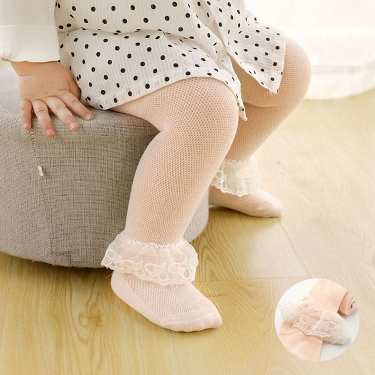 Spring And Autumn Thin Breathable Girl Mesh Pantyhose Lace Baby Tights Reluova