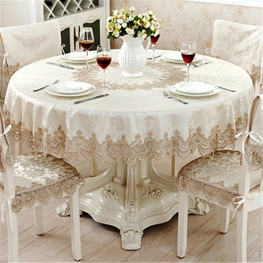 Classical Tablecloth Table Decor Jacquard Lace Elegant Table Cloth