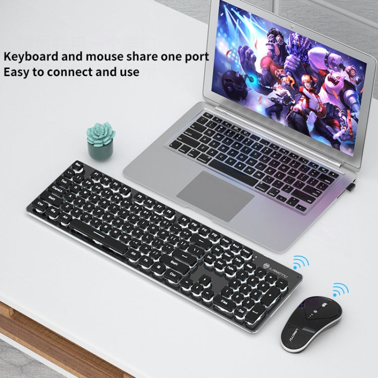 LANGTU LT600 Silent Office Punk Keycap Wireless Keyboard Mouse Set My Store