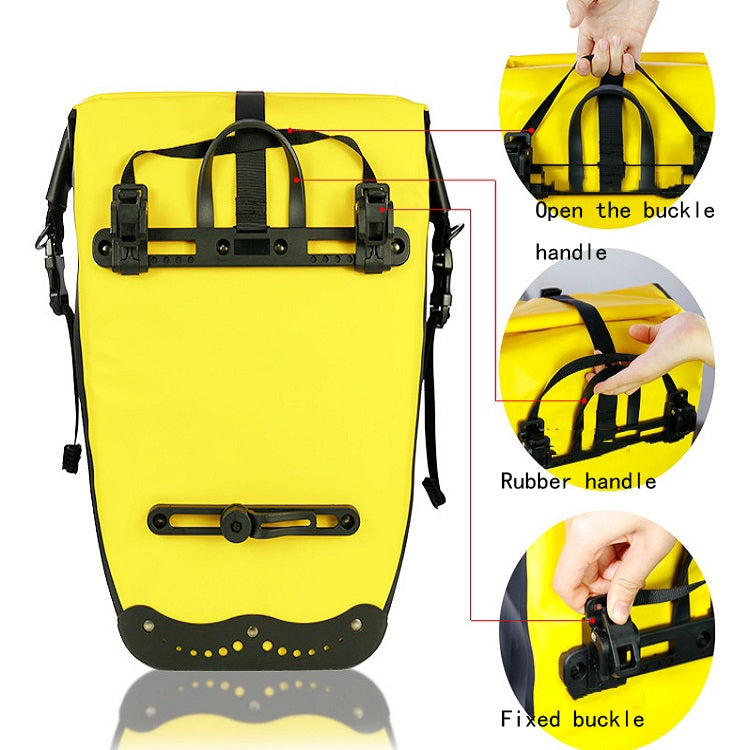 WHEEL UP 25L WHFS001 Waterproof Bicycle Backpack Shelf Bag Unilateral Frame Bag Long-distance Trip Bicycle Bag 25L Reluova