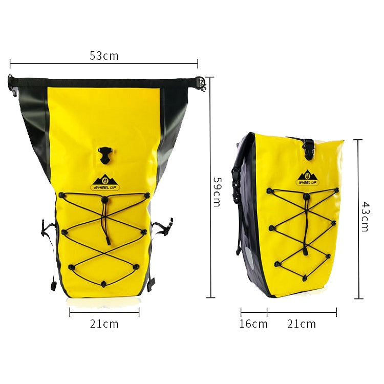 WHEEL UP 25L WHFS001 Waterproof Bicycle Backpack Shelf Bag Unilateral Frame Bag Long-distance Trip Bicycle Bag 25L Reluova