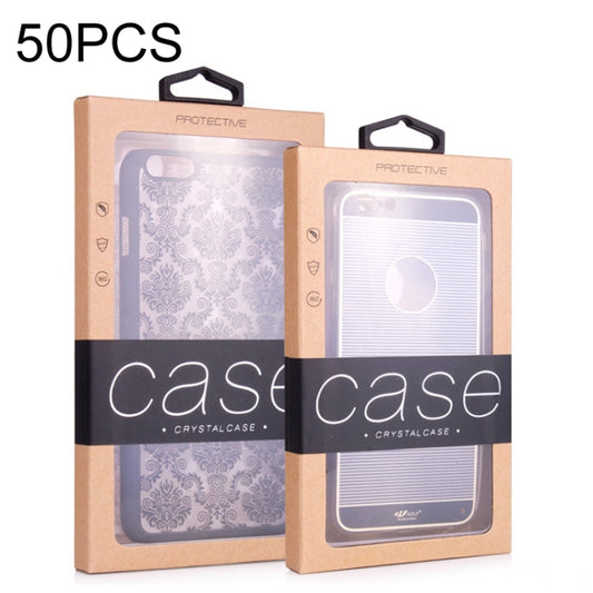 50 PCS Kraft Paper Phone Case Leather Case Packaging Box