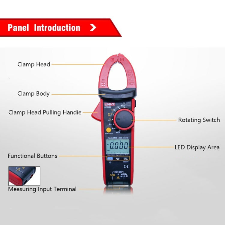 600A Digital Clamp Meter AC DC Voltage Detector Reluova