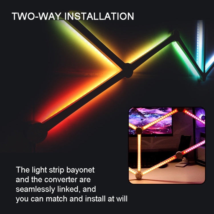 JSK-P22 Smart RGB Mosaic Light Rhythm Light Support Amazon Alexa / Google Assistant /DuerOS