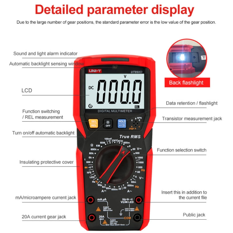 Digital High-Precision Multimeter Digital Display Multi-Meter