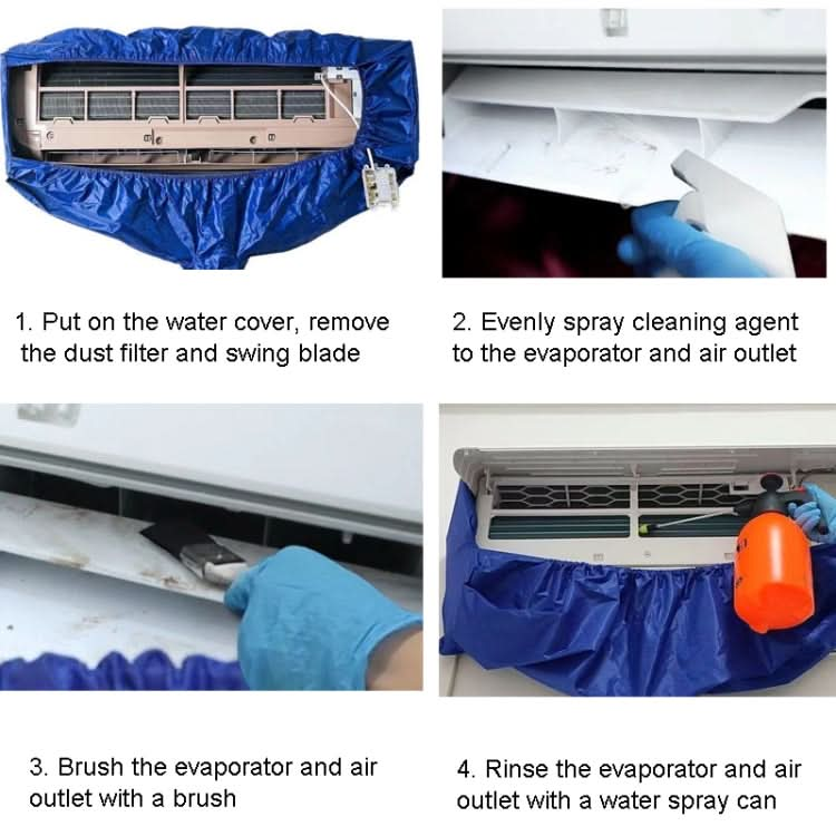 2-3P Air Conditioner Cleaning Cover With Drain Outlet