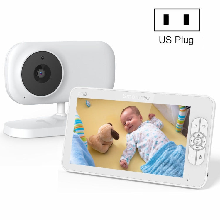 SM70 7-inch 720 x 1080P Wireless Baby Monitor Camera Temperature Monitor 2 Way Audio Reluova