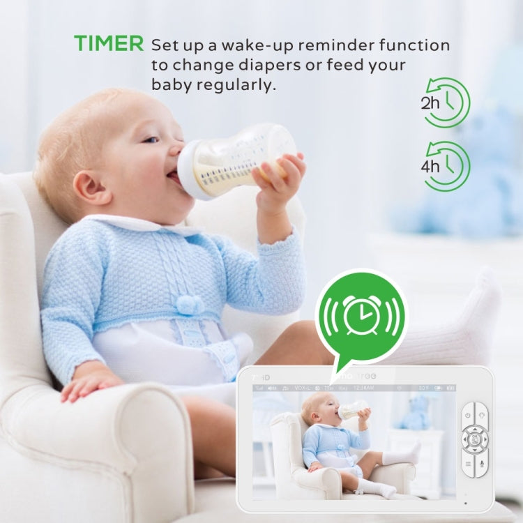 SM70 7-inch 720 x 1080P Wireless Baby Monitor Camera Temperature Monitor 2 Way Audio