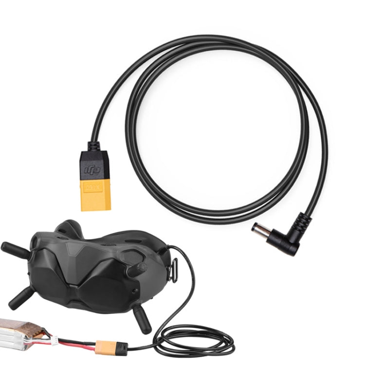 Original DJI FPV Goggles/Goggles V2 Power Cable XT60  To DC Line, Cable Length 1.25m My Store