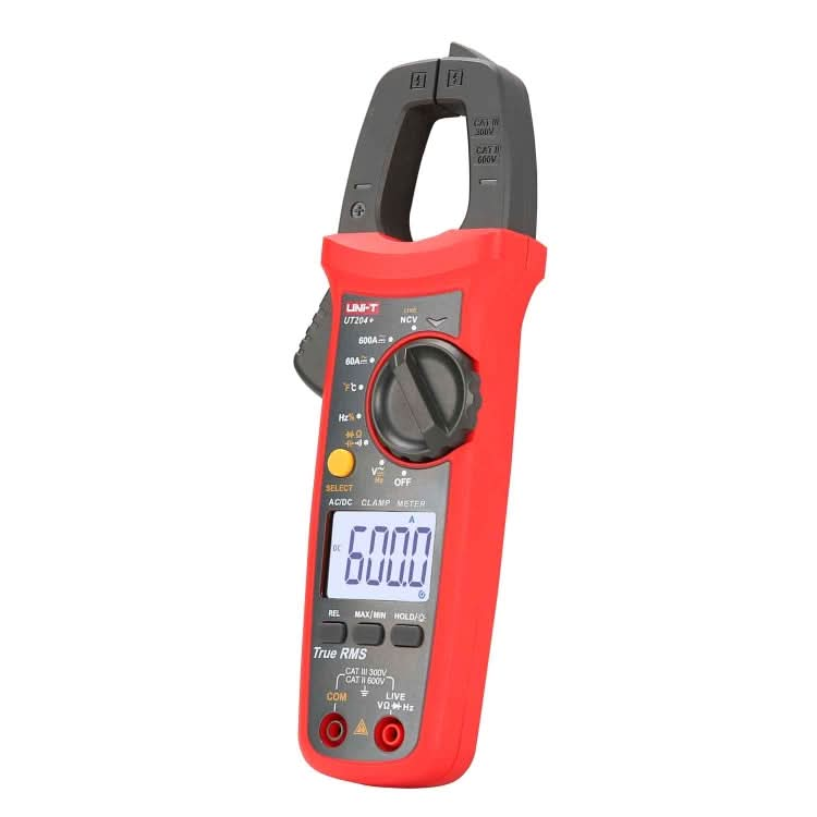 UNI-T  UT204+ 600A  Digital Clamp Meter AC DC Voltage Detector My Store