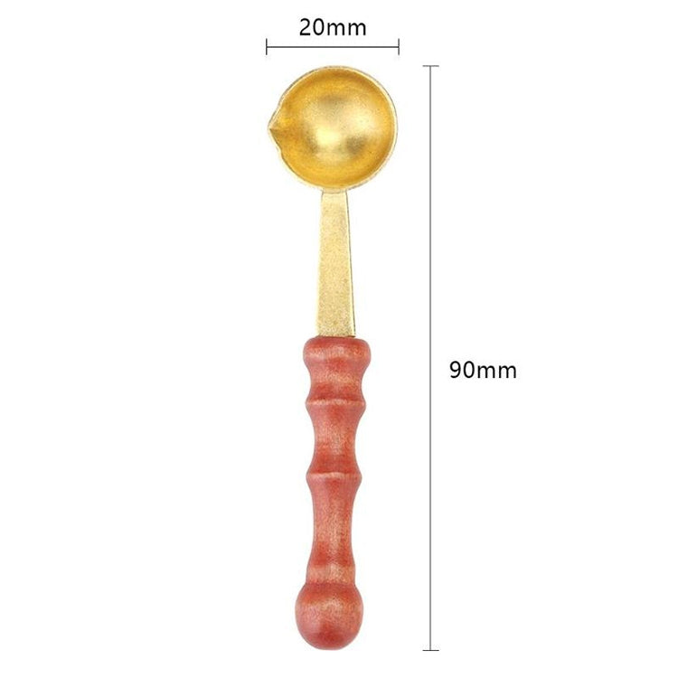 Retro Seal Fire Paint Seal Spoon Wooden Melting Wax Dedicated Measuring Spoon My Store